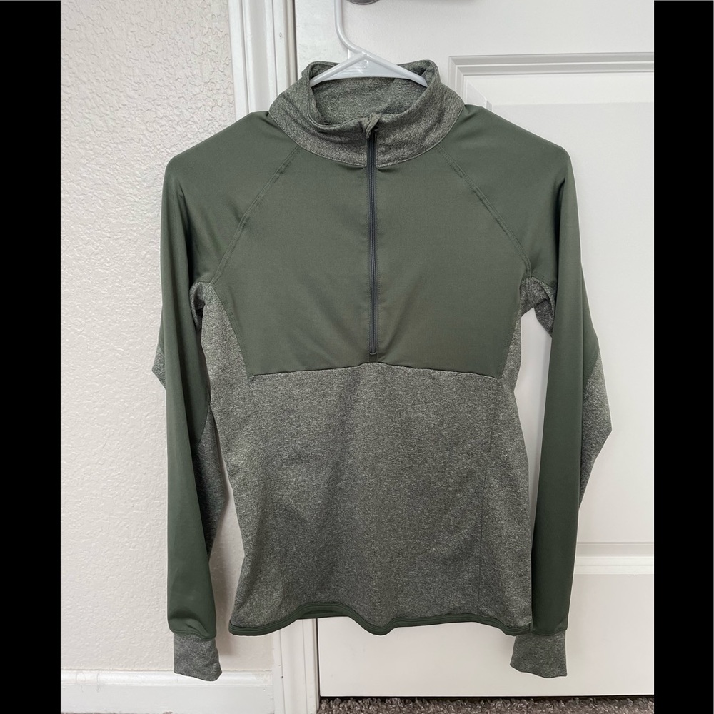 90 Degree by Reflex Army Green Quarter-zip XS